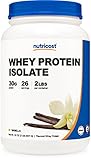 Nutricost Whey Protein Isolate Powder (Vanilla) 2LBS
