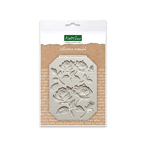 Katy Sue Rose Heads, Stems & Leaves Silicone Mold For Cake Decorating & Crafts. #TOP17