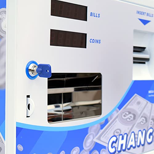 Image of Dollar Bill Changer Machine - Adjustable Coin or Token for Vending Business, Slots, Arcades, Laundry Stores Accepts Various Denominations to Dispense US Quarters /Tokens - Fits 3000 Coins