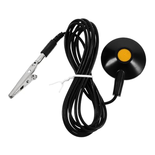 FUNOMOCYA Ground Cable Grounding Receptacle ESD Cable ESD Ground Cable Black