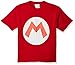 Nintendo Little Boys Mario Icon Graphic T-Shirt, Red, YM