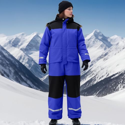 Miniatura 2 de Genérico Pantalon Nieve Mujer Deporte Calentadores Piernas Mujer Jogger Talla Grande Cargo Ropa Snowboard Invierno 2 Azul Xxl