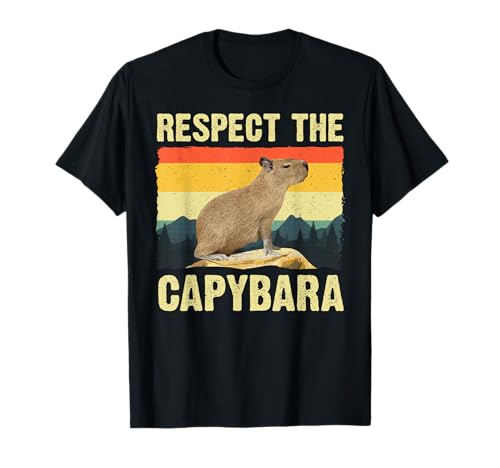 Capybara Art for Men Women Kids Rodent Animal Lover Capybara T-Shirt