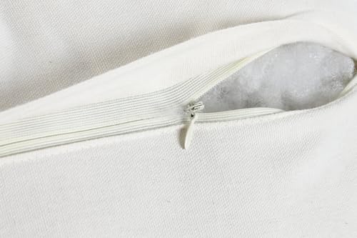 Coussin coton 50x30 brodé main rectangle 490g pour canapé