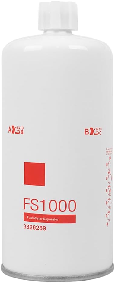 FS1000 Fuel Filter Water Separator 3329289 Compatible with Cummins ISM11, C15, C16, C13, ISL9, N14, M11 Diesel Engine Freightliner Kenworth Peterbilt Trucks Replace 2568753, 4377880