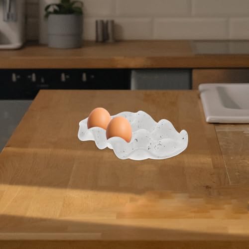 Bandeja de cerámica para huevos con diseño único exclusivo para una cocina sofisticada 4