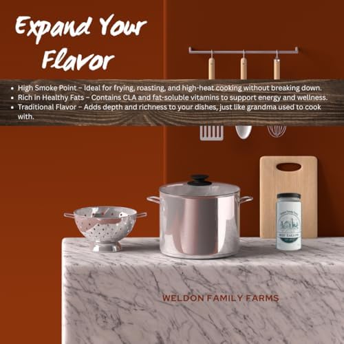 Premium Beef Tallow - Rosemary Infused Tallow - KETO, PALEO Friendly - Good f...