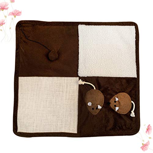 Balacoo Tapete de Arranhamento para Gatos Durável Quadrado para Gatos Tapete de Garra Prático e Útil