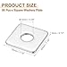 PATIKIL M10x30x3mm Square Washers, 36pcs Square Plate Washers Square Strut Washer Bearing Plate 304 Stainless Steel Flat Pad Spacer Hardware Fastener Nut Bolt Gasket