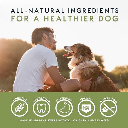 Elkwood 100% Natural Dog Dental Chew Treats (Small, Sea Creature Shape) | Grain-Free, Low-Fat Sweet Potato Chews for Fresh Breath & Healthy Teeth | Hypoallergenic & Long-Lasting (100g 7PCS) - Image 3