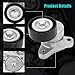 AULINK 19311461 Belt Tensioner Assembly with Pulley (2.0L 2.4L L4) For Dodge Dart 2013-2016,For Jeep Cherokee Renegade 2015-2019,Compass 2018-2020,For Fiat 500X 2016-2018,For Chrysler 200 4627742AA