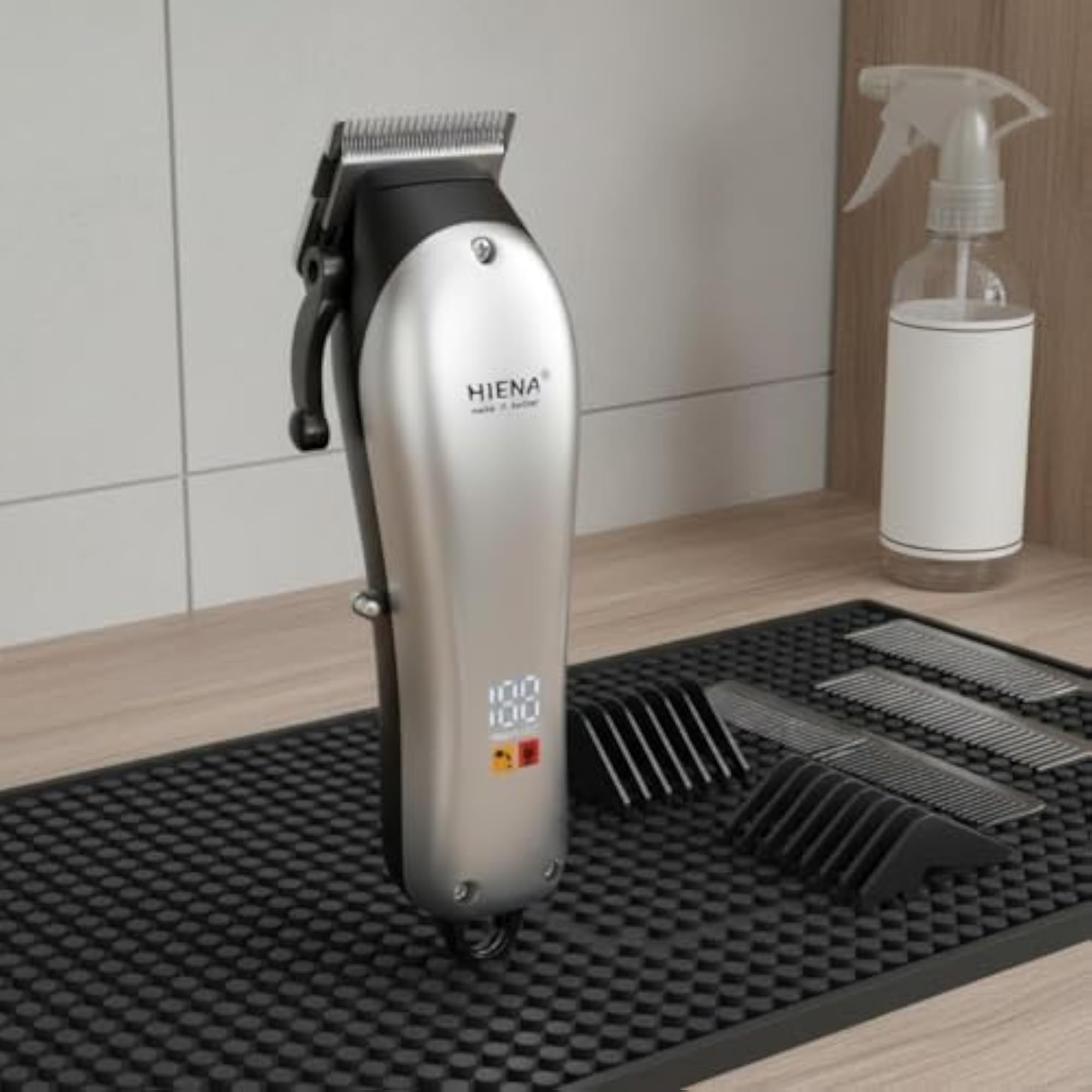 Electric Hair Clipper Rechargeable Cordless Barber Clipper Kit