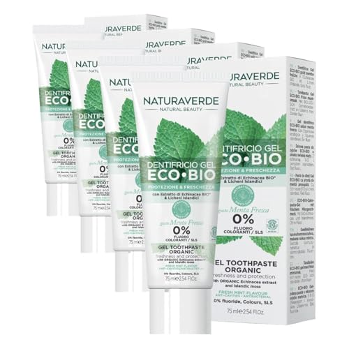 Dentifrice Echinacea Naturaverde rituel fraîcheur bio matin et soir lot de 4
