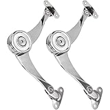 douper Scimitar Style Lid Support Hinge Lid Stay Hinge with Soft Close Support Drop Lids of Desks Cabinets Overall Length 7-7/10