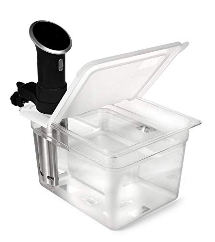 EVERIE Sous Vide Lid Compatible with Anova Cookers and EVERIE Container EVC-12 (Corner Mount) (Not Compatible with Rubbermaid or Cambro)