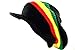 Nayt Slouchy Rasta Baggie Cotton Beanie Visor Cap Knit Hat Stripe Black Green Yellow Red
