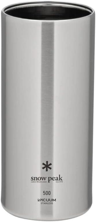 Snow Peak Shimo Can Cooler Vacuum-Insulated to Keep Canned Beverages Cold