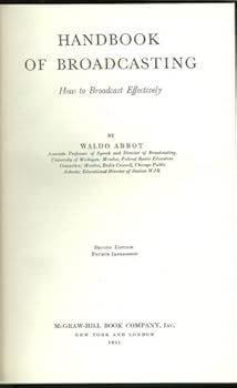 Hardcover Handbook of Broadcasting Edition Book