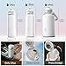 Magcheer Insulated Magnetic Water Bottle - Reusable Stainless Steel Bottle with MagSafe Compatible Phone Holder - Keeps Cold for 24 Hours - Perfect for Gym, Sports, and Travel - White 24oz