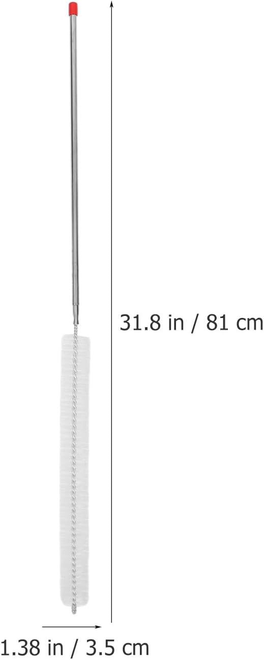 Washing Machine Cleaning Brush Long Stainless Steel Handle and Detachable Head for Tub and Inner Drum Cleaning, Multifunctional Lint and Dryer Vent Scrubber for Home Appliances