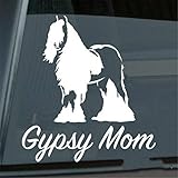 Ungiftig, umweltschutz. Wandtattoo Schlafzimmer Auto Aufkleber Auto Aufkleber Gypsy Mom Aufkleber Irish Cob Colored Tinker Horse Fenster Aufkleber Größe (Zoll): 4,55 X 5,00