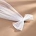 SWEETV Bridal Hair Bow Veil White Bow Clip Bachelorette Party Decorations Pearl Accessories Bride to Be Bridal Shower Gift