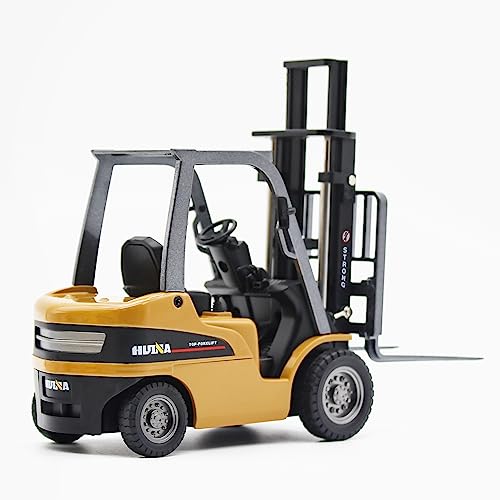 Dollox Die-cast Forklift Truck Toys, 1/50 Scale Manual Metal Engineering Vehicle Fork Truck, High Detail Construction Vehicles Model Collection Forklift Decoration Toy Gift for Kids by Dollox - Image 5