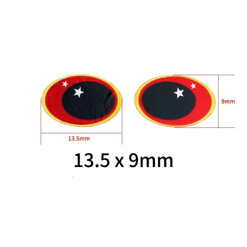 240 piezas ojos artificiales para señuelos de pesca 7.5mm y 9mm miniatura 3
