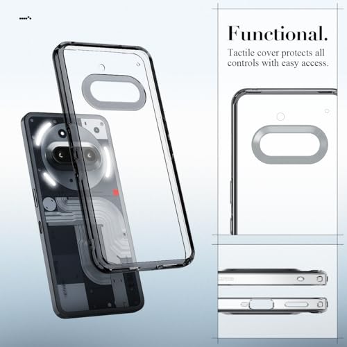 Image of Spigen Ultra Hybrid | Nothing Phone (3a) Case [Air Cushion Protection] [Transparent] Nothing Phone 3a Back Cover | TPU+PC - Space Crystal