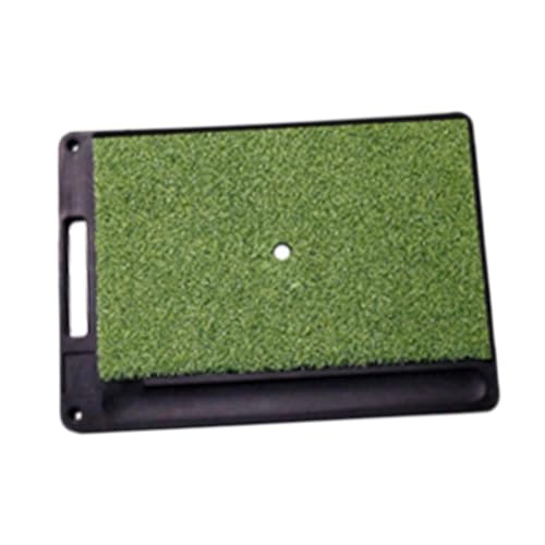 Ronyme Golf Hitting Mat Practicing Mat Rubber Base Equipment Driving Range Golf Training Mat for Swing for Swing Chipping Beginners, Style B