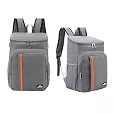 Mochila Térmica Cooler Praia Passeio Bag Marmita Cerveja 18l (Cinza)