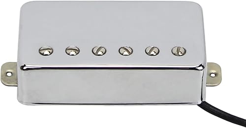 Miniatura 3 de FLEOR Humbucker Pickup - Juego de pastilla de puente de guitarra de cerámica, ajuste cromado, estilo LP