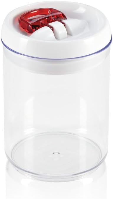 Storage Box Fresh & Easy 0.79qt, White/Red/Transparent, 0.79 quart
