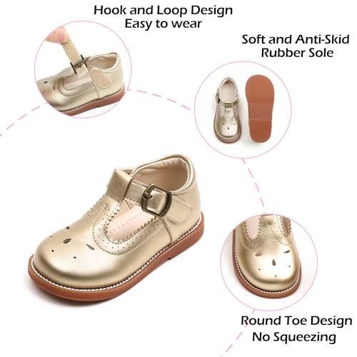 Image of PHIRAMIN Toddler Girl Mary Jane Dress Shoes-Little Girl School Uniform Shoes for Wedding Party