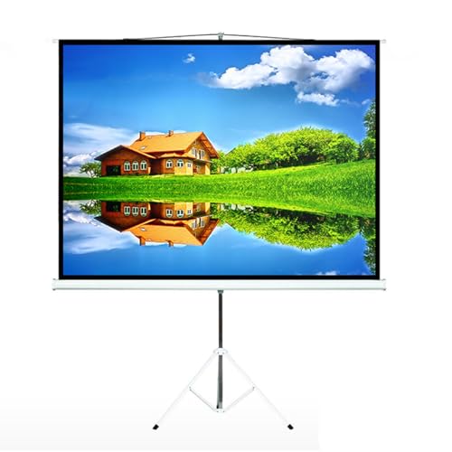 Maclean MC-595 Écran de Projection 100 sur trépied - Surface de Projection 200 x 150 cm au Format 4:3 - Écran Portable pour Home cinéma, présentation, Bureau, vidéo
