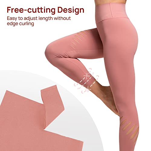 Image of AKASO Womens High Waisted Yoga Pants, 7 /8 Length Workout Leggings Naked Feeling Tummy Control Tights