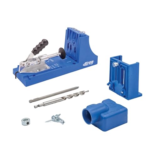 Image of Kreg K4 Plus Pocket Hole Jig - With Drilling Guide & Dust Collection - Adjustable, Versatile Jig for Strong Joints - Create Perfect, Rock-Solid Joints - For Materials 1/2" to 1 1/2" Thick - K4PLUS