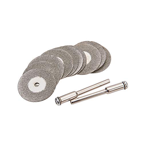 Utoolmart  ダイヤモンドカッティングホイール カットオフホイール 1セット 内径3mm 厚さ0.6mm  外径25mm ＃150 ダイヤモンドカッティングディスク ダイヤモンドブレード ダイヤモンド鋸刃 ミニダイヤモンドカッター  研磨カッター ロータリー切削ブレードディスク ミニ電動グラインダ 多機能研磨 鋸刃 耐摩耗性