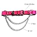 Lockban Adjustable Heart-Shaped Thigh Garter 2 Pieces Punk Leather Garter Belts Leg Garter with Chains Body Accessories for Women and Girls, Red