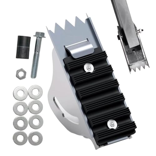 Remplacement des sabots d'échelle d'extension - Outil de réparation antidérapant en aluminium, pieds robustes et antidérapants pour la stabilité de...