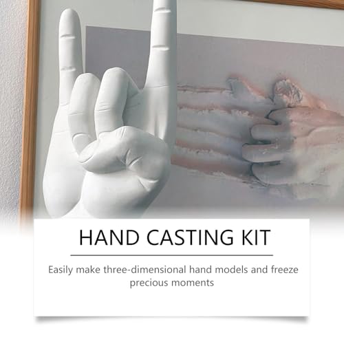 Kit empreinte de mains entrelacées pour une activité romantique de mariage