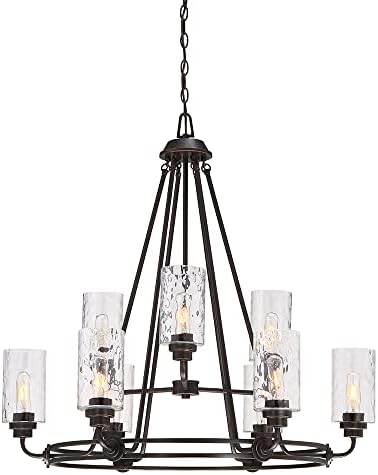 DESIGNERS FOUNTAIN 87189-OEB Gramercy Park 9-Light Chandelier, Old English Bronze