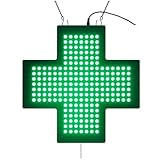 WJWWO LED Medical Cross Schild mit Pull -Draht, geeignet für kommerzielle elektronische Werbeanzeigeschilder mit 3 Arbeitsmodellen, geeignet für die Fensterdekoration des Apothekengeschäfts. A