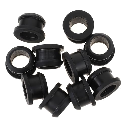 10 Pcs 1/2 Inch Drill Hole Rubber Grommets 3/8 Inch ID Silicone Rubber Top Hat Rubber Gasket Waterproof Grommet for Wire Firewall Grommet Cable Protector Seal Ring Rubber Grommets Wire Protection