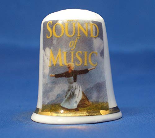 Birchcroft Porcelain China Thimble Sound of Music Movie Poster Box