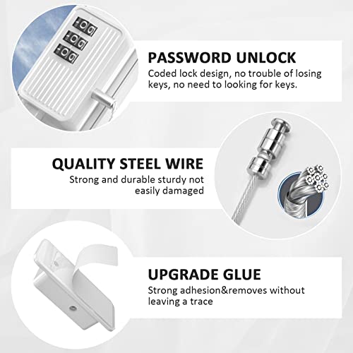 Cyleibe Password Fridge Lock, Children Safety Refrigerator Lock, White ...