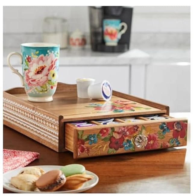 Wildflower Whimsy Coffee Pod Organizer, 1 Piece ¨C Floral