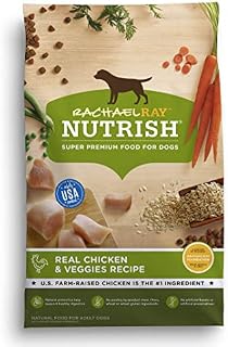 Rachael Ray Nutrish Premium Natural Dry Dog Food, Real Chicken & Veggies Recipe