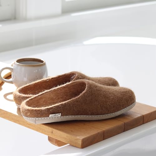 Image of Nootkas Felted Merino Wool 'Astoria' Mule House Slipper for Men and Women