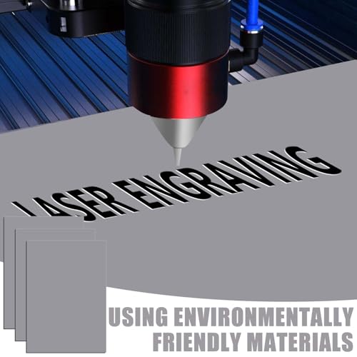 BAIFULAI 3 Stück Stempelgummi für Laser, A4 Stempelgummi zum Lasern, Lasergummi Stempelblatt, 2,3mm Dick, Stempel Gummi zum Lasern für Tinte, Handgefertigte Bastelblöcke, DIY-Stempel (Grau)
